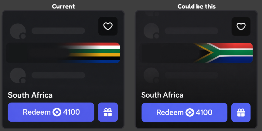 OrosTwin's tweet photo. @discord why you guys doing South Africa so dirt, when the flag could've legit been like that xD. All you guys did was putting down colored lines https://t.co/DxdrK6AhOA