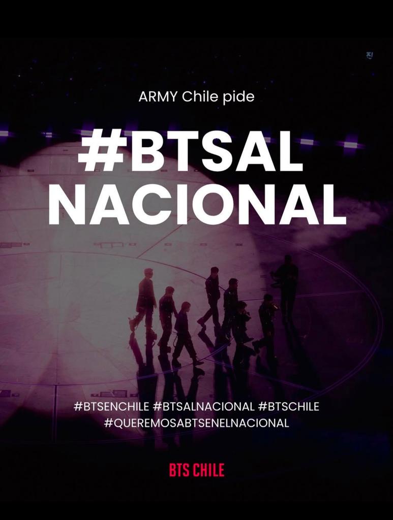 yeya_ram's tweet photo. @pjmIesviu Vamos ARMY de CHILE 🇨🇱

SI SE PUEDE!

BTS al Nacional! #BTSALNACIONAL #BTSENCHILE #BTSCHILE #QUEREMOSABTSENELNACIONAL https://t.co/cFaWeeEz5T