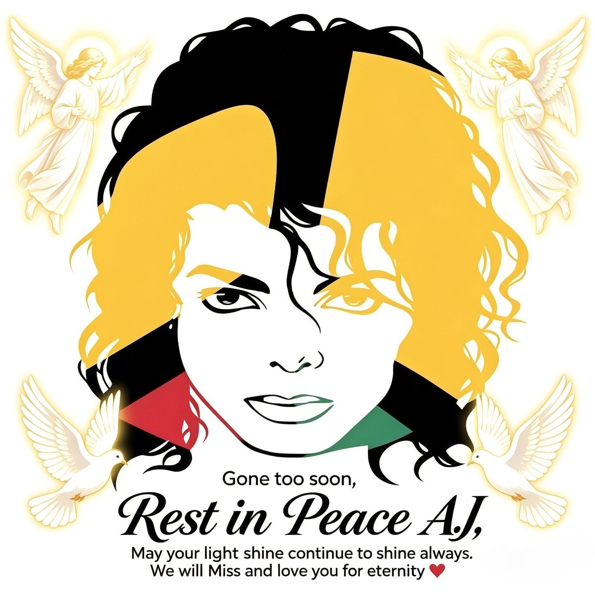 sebasmjjj's tweet photo. Descansa en paz querida AJ (@andjustice4some), siempre era un placer esperar noticias tuyas sobre nuestro amado Michael Jackson. Gracias por tu ayuda, tu amabilidad, y por tu enorme dedicación a esta familia. Seguiremos celebrando Thriller Challenge en tu honor. https://t.co/w90WIgYlMR
