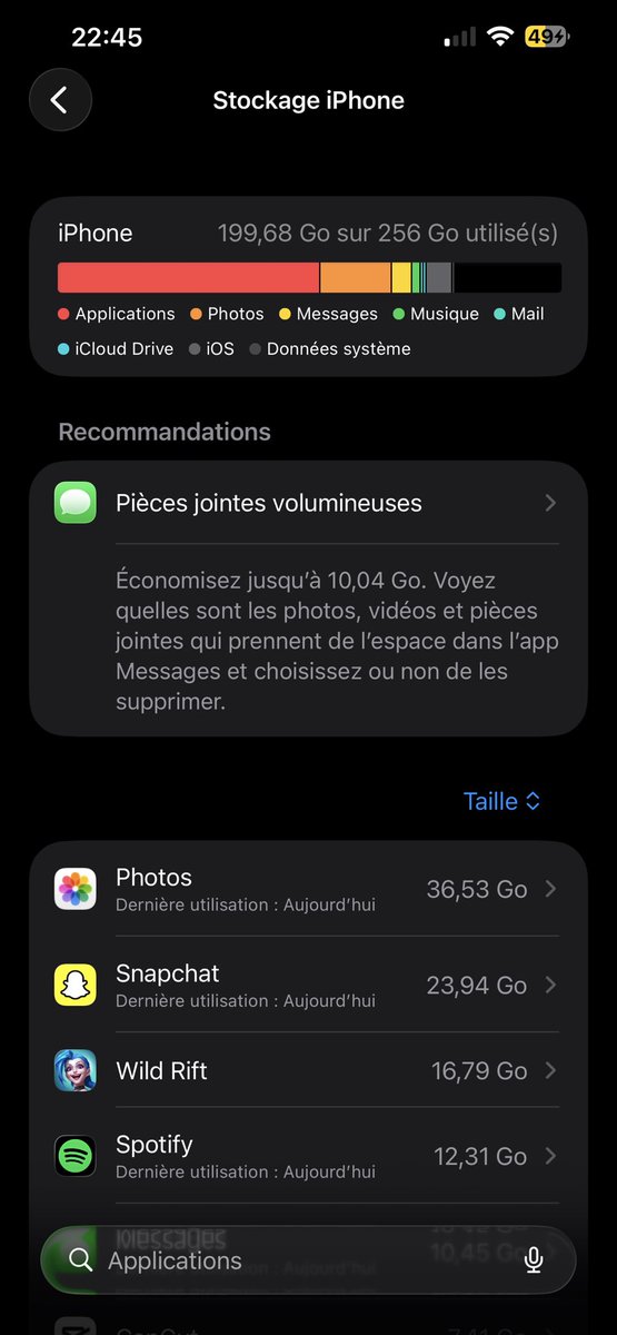 NecTaZz's tweet photo. Il me reste +50go mais j’peux plus prendre de vidéo avec mon tel ?? https://t.co/TR5mQzngI4
