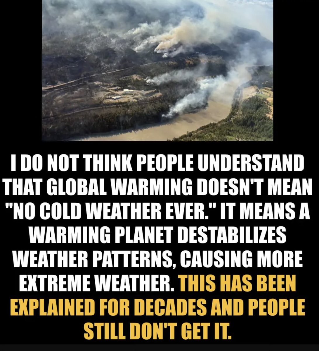 BluFnxResists's tweet photo. Climate change is real. Last week a winter storm in Idaho dropped THREE feet and 106°in Philadelphia. SAME DAY!
MAGA it’s useless to argue with someone who relies on science and you just listen to your neighbor, JimmyBobbyRicky. https://t.co/oWwZCatn6v