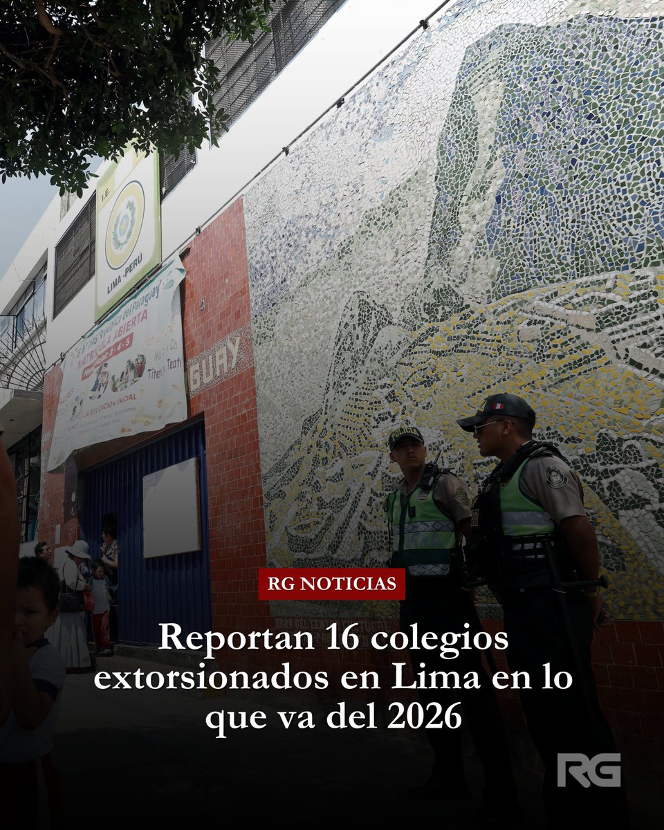 Aderly's tweet photo. 🚨 #ATENCIÓN | El vocero de la Dirección Regional de Educación de Lima Metropolitana, Marcos Tupayachi, alertó que 16 colegios han sido víctimas de extorsión en lo que va del 2026. Además, advirtió un incremento de la violencia escolar vinculada al consumo de drogas, pandillaje e infiltración de organizaciones criminales.

En declaraciones a RPP Noticias, indicó que solo 73 de los más de 2.000 colegios de Lima Metropolitana cuentan con cámaras de seguridad interconectadas.