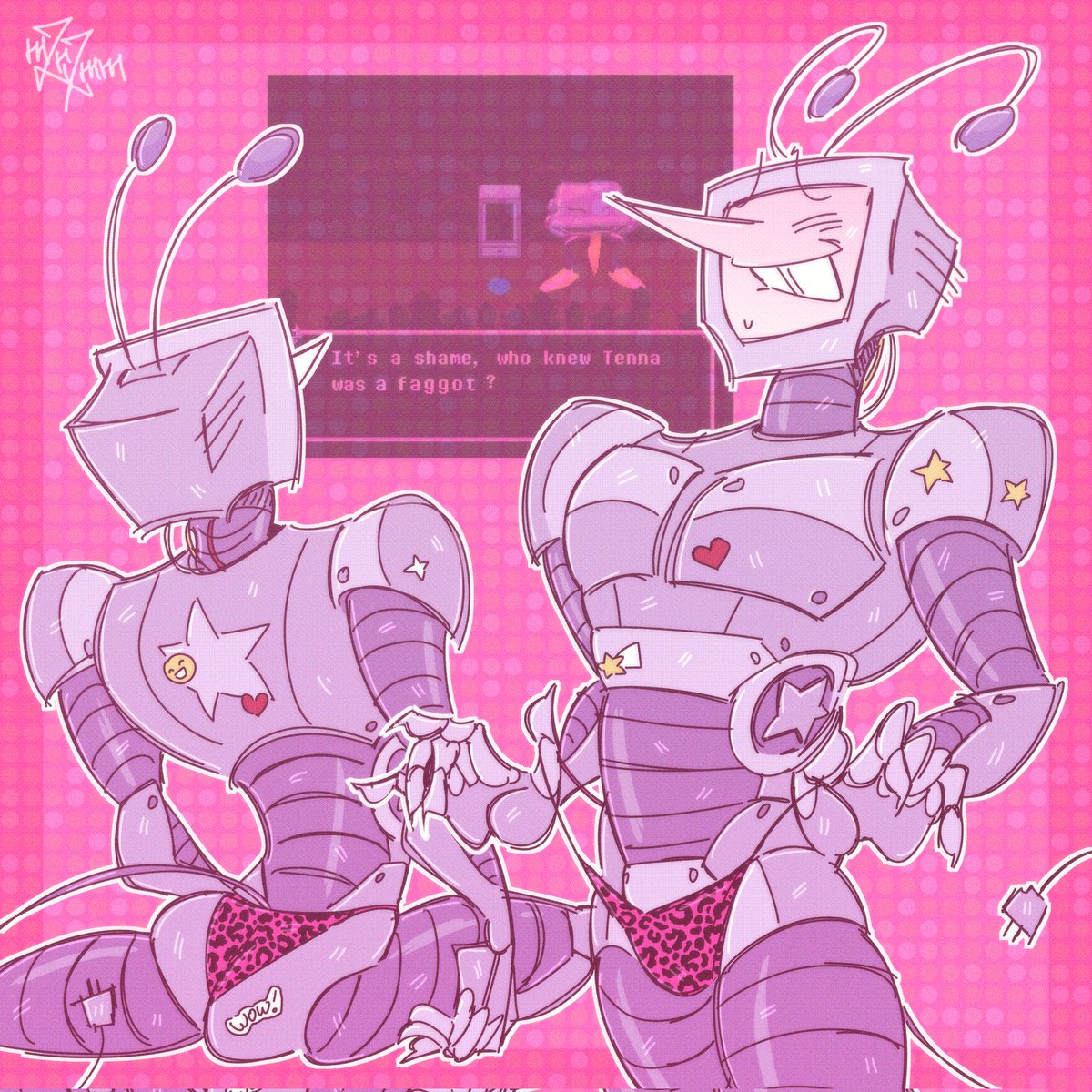 mzrzmm's tweet photo. /// tw suggestive 

i promised my tg subs that if tenna beats cane in tumblr sexyman contest id draw him in a pink thong. the promise has been fulfilled

#deltaruined https://t.co/FduCnt9PTQ