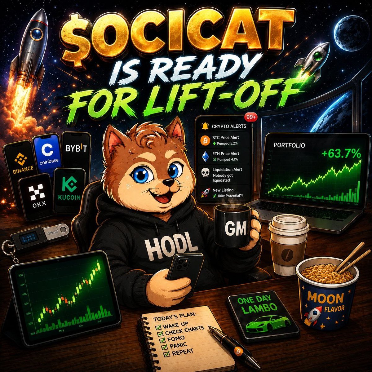 chimaobimich12's tweet photo. As you are about to sleep tonight,still remember you need to hustle and top up your $ocicat bag https://t.co/3ROM7DNfiG