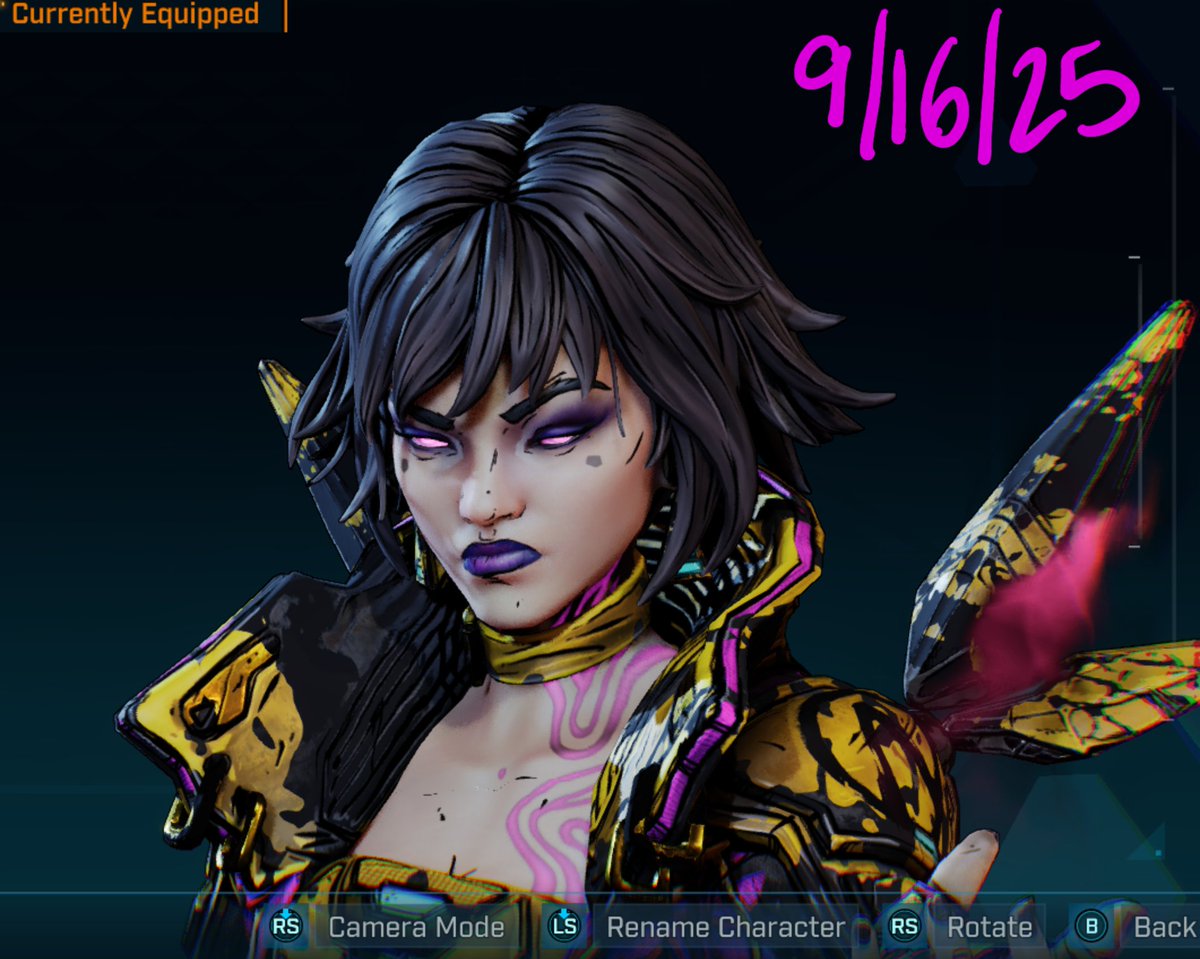 xHyperionJackx's tweet photo. So it's not just Digital Frontier, all of the skins with glowing eyes are broken. Happened with either the May 21, May 28, or June 4 updates.
#borderlands4
@Borderlands
Example of the Break Free skin before and after: https://t.co/ieQQv4p7Ot