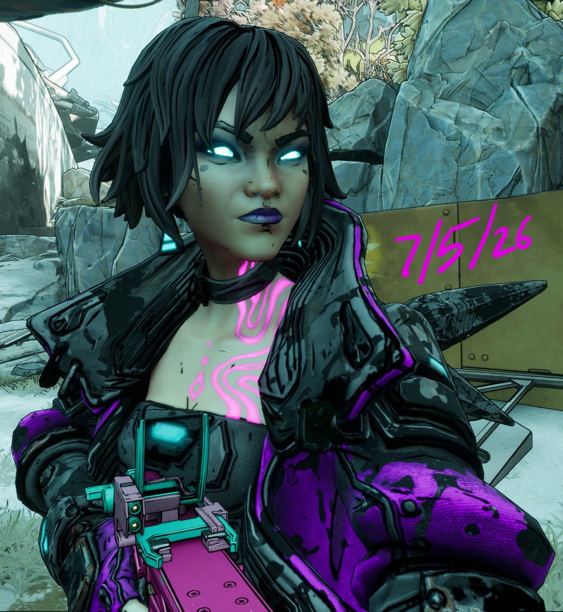 xHyperionJackx's tweet photo. So it's not just Digital Frontier, all of the skins with glowing eyes are broken. Happened with either the May 21, May 28, or June 4 updates.
#borderlands4
@Borderlands
Example of the Break Free skin before and after: https://t.co/ieQQv4p7Ot