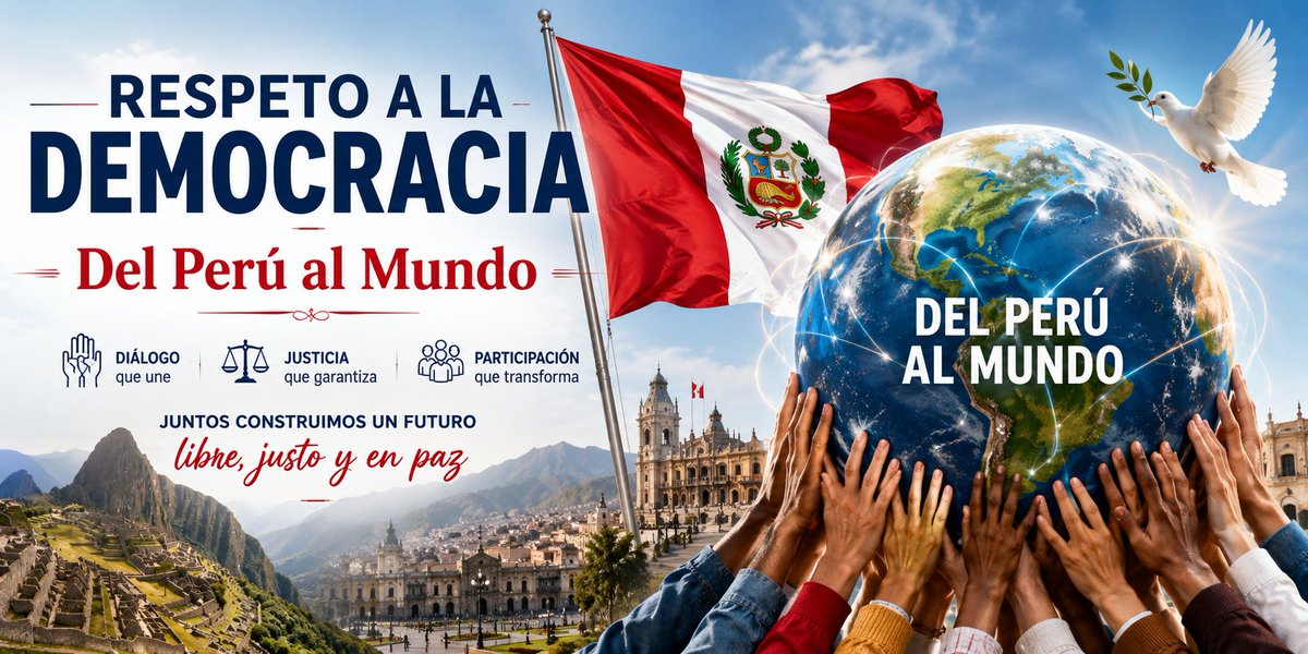 GlobalMChat's tweet photo. Firmeza. No comparto ninguna  ideología política. Política @ZairaArias92.
Aún no ha juramentado y ya están empeñados en desestabilizar al Perú. La democracia exige respetar la voluntad popular, aceptar la derrota y permitir que gobierne quien el pueblo eligió. Basta de desconocer el resultado cuando no les favorece. Ya es hora de que @RobertoSanchP acepte que perdió.
#PresidenciaDelPerú 🇵🇪
#RespetoalaDemocracia #NoalaIzquierda #GlobalMChat 💬
#DelPerúalMundo 👈