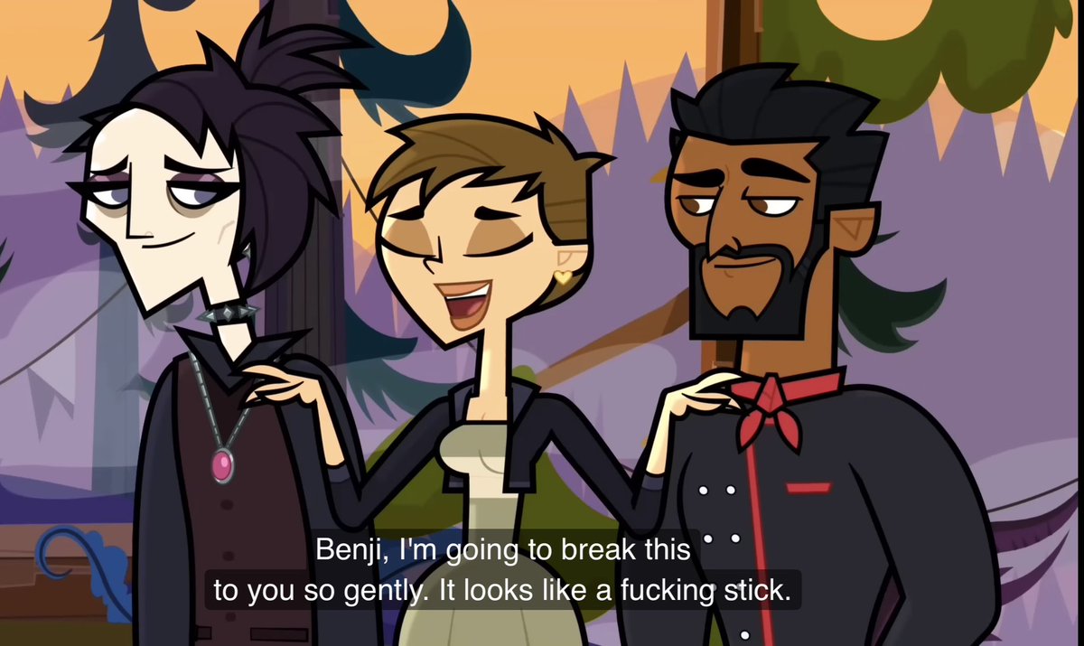 SophieM3ows's tweet photo. The way these 2 scenes both got major controversy just because someone was slightly mean to the fandom’s favourite character

I cannot for the life of me believe that in the same Season that has Ara &amp; Finn, people are genuinely upset at Gabby saying “Bitch, I’m gagged.” https://t.co/j1aXc6Egi9