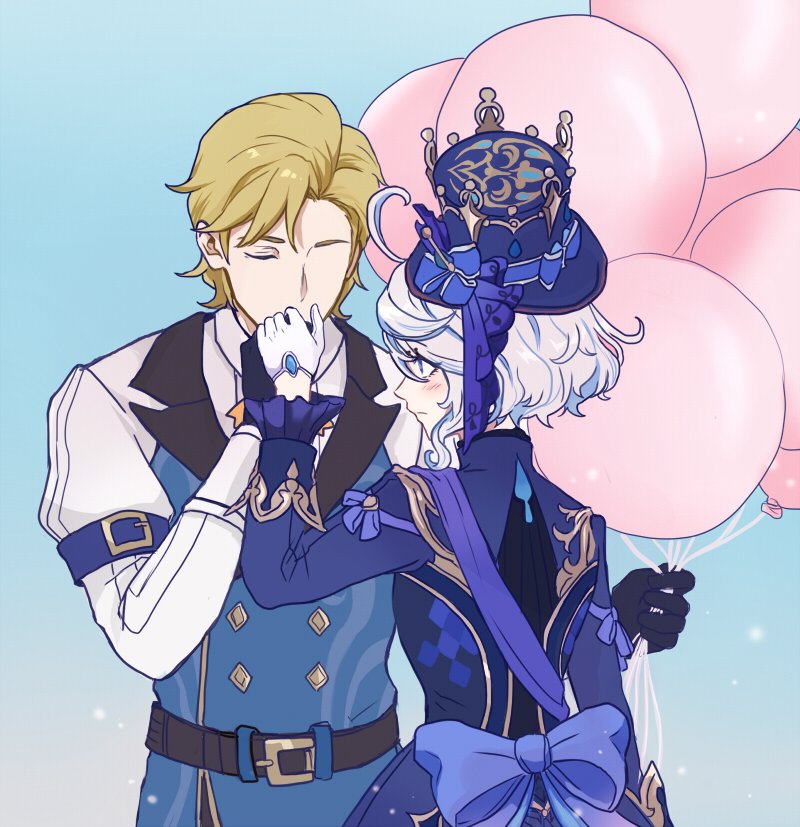 marureenu's tweet photo. The Little Oceanid 💧
Pauleau x Furina my rarepair ♡♡ https://t.co/Pdqv96uG9B