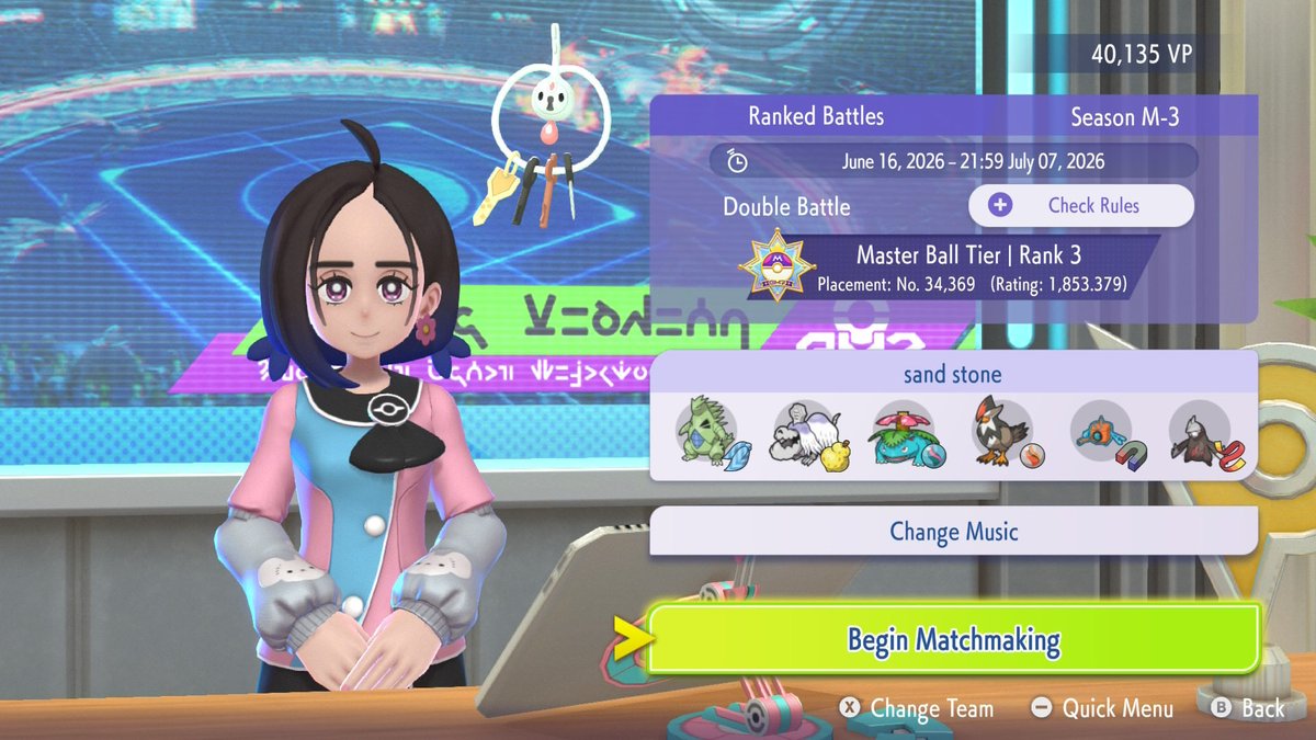 DunksVGC's tweet photo. Tried out the sand team that's been going around, and it's gotten me my highest Rating of the season. Lots of fun and very versatile. Sand hasn't been trending this season so it's nice to be able to get success with my fave weather again #PokémonChampions https://t.co/JsJAOFcRnX
