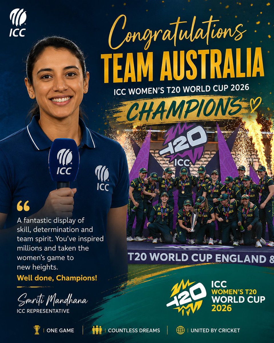 smrititnfc's tweet photo. Congrats Australia. Back to their usual best.
#EngvsAus #SmritiMandhana https://t.co/rpBmGXfcRt