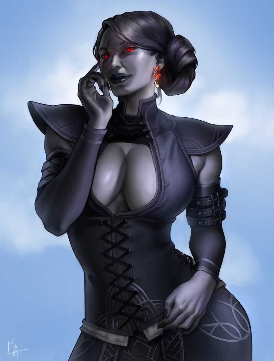 ArsenicMater's tweet photo. Half body #commission of Teldyni Drinith 💜 https://t.co/SpRsx6xrmy