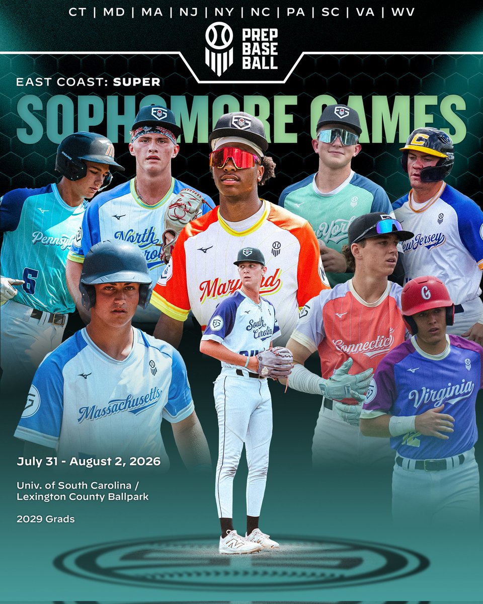 PrepBaseball_SC's tweet photo. โญ๐ง๐ต๐ฒ ๐๐ฎ๐๐ ๐๐ผ๐ฎ๐๐ ๐ฆ๐๐ฝ๐ฒ๐ฟ ๐ฆ๐ผ๐ฝ๐ต๐ผ๐บ๐ผ๐ฟ๐ฒ ๐๐ฎ๐บ๐ฒ๐โญ
๐@GamecockBSB and Lexington BallPark
๐๏ธJuly 31-Aug. 2, 2026
๐ฏ#TeamSC Event
๐ฅThe top 2029s from 10 Teams will tee it up and compete
Invites are out with more coming! Make sure you accept those invites to a premier East Coast event @prepbaseball
Full release โก๏ธ https://t.co/xFjrXiLxIh