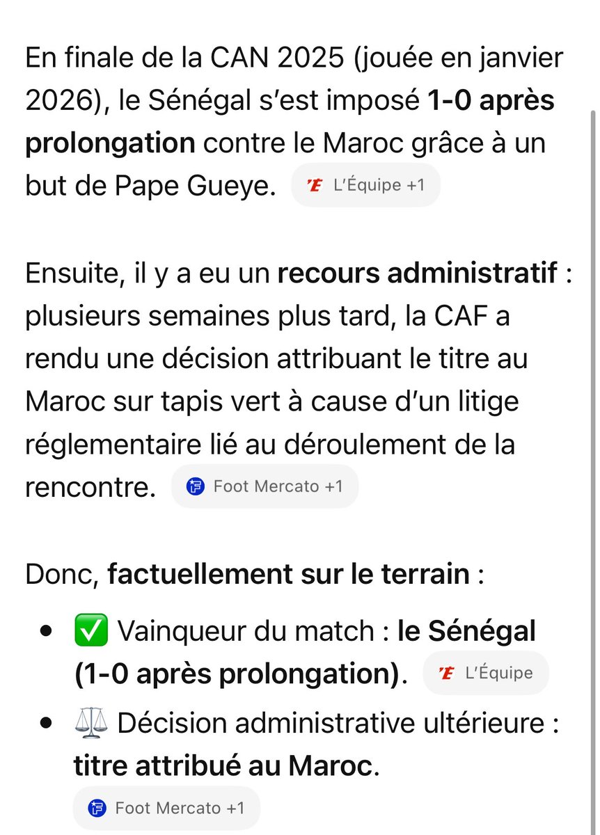 KehWsh's tweet photo. @Ouazidane_ @espoirfiness @hichembkhh VOILÀ ! SUR LE TERRAIN LES SÉNÉGALAIS VOUS ONT TROUÉ A DOMICILE CHEZ VOUS ! APRÈS VOUS AVEZ FAIT DES RECOURS ADMINISTRATIFS CAR VOUS PUEZ LE SEUM 😂🫵 ET VOUS AVEZ 0 TROPHÉE ! 0 CAN 0 COUPE DU MONDE VOUS ÊTES 0 ! https://t.co/3zrQf6pKNw