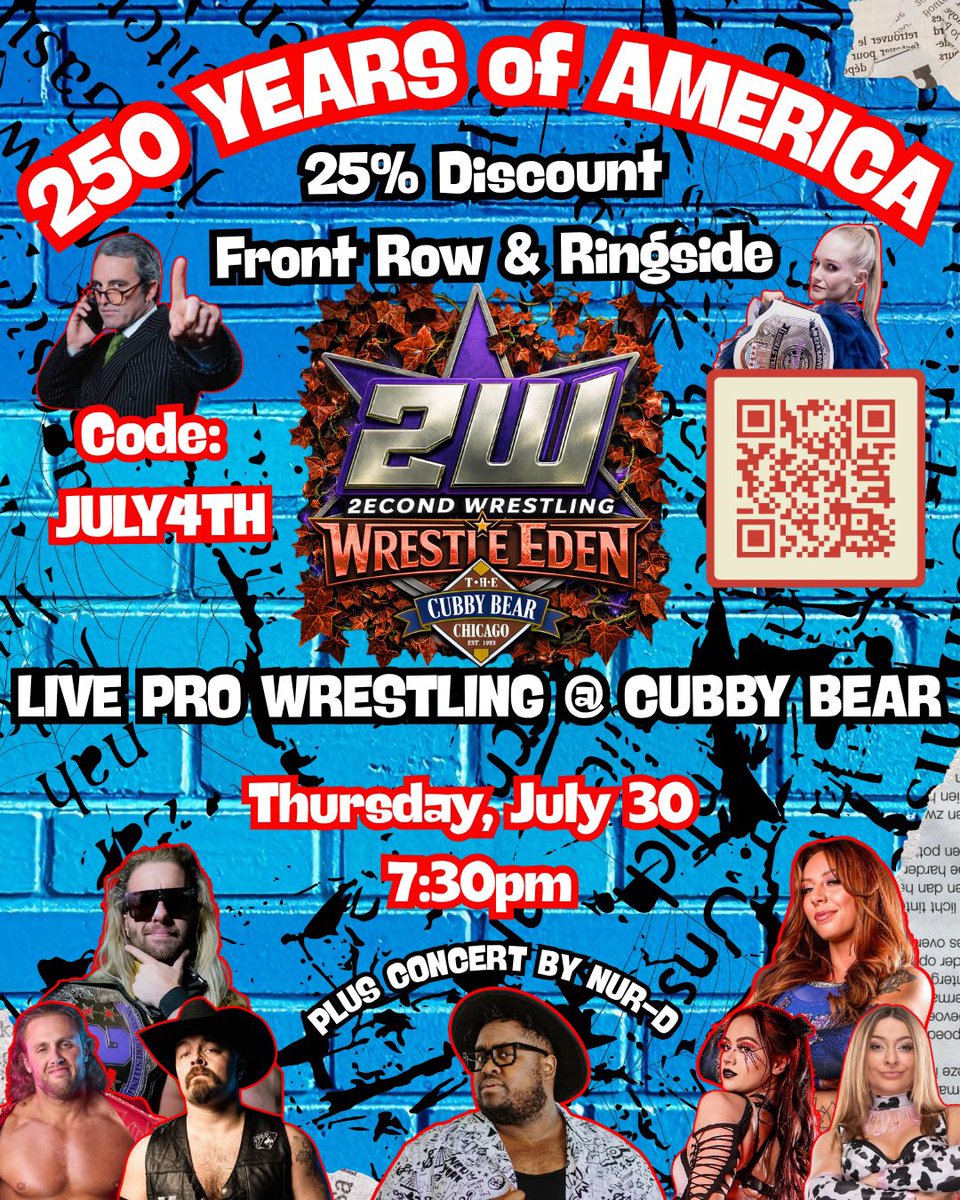 2econdWrestling's tweet photo. 🇺🇸SALE ENDS TODAY🇺🇸
25% off seats!

- @sabotagesean v @1called_manders 
- @LaynieLuck v @MarcusMathers1 
- @Shazza_McKenzie v @bigtroubleBB 
- @TheJordanKross &amp; @CJM34_PW v @Jack_Valor_PW &amp; @EddieGraysonpw 

‼️PLUS NUR-D in Concert‼️

🎟️🔗⬇️
https://t.co/dz5j0aqTCC https://t.co/e3KGZr9qnU