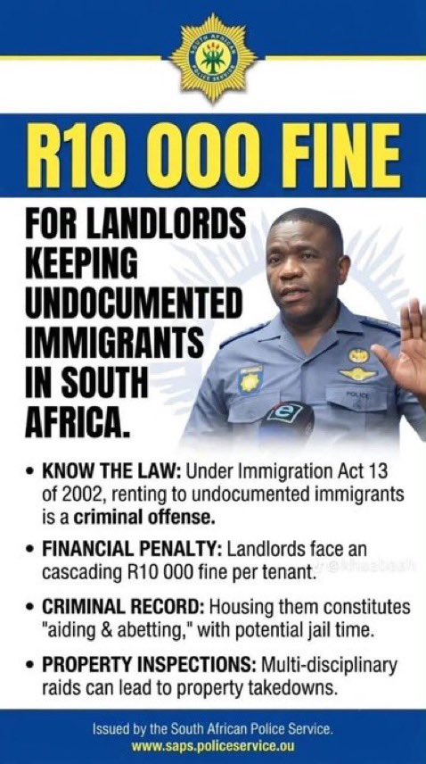 OnlineScoops's tweet photo. Section 22 of the Constitution reserves the right to trade in the informal sector for citizens only. Section 42 of the Immigration Act prohibits helping illegal aliens, including renting them premises to live / run businesses. -Albert Matsaung -  Acting Deputy Director-General https://t.co/TgTXwr8zOc