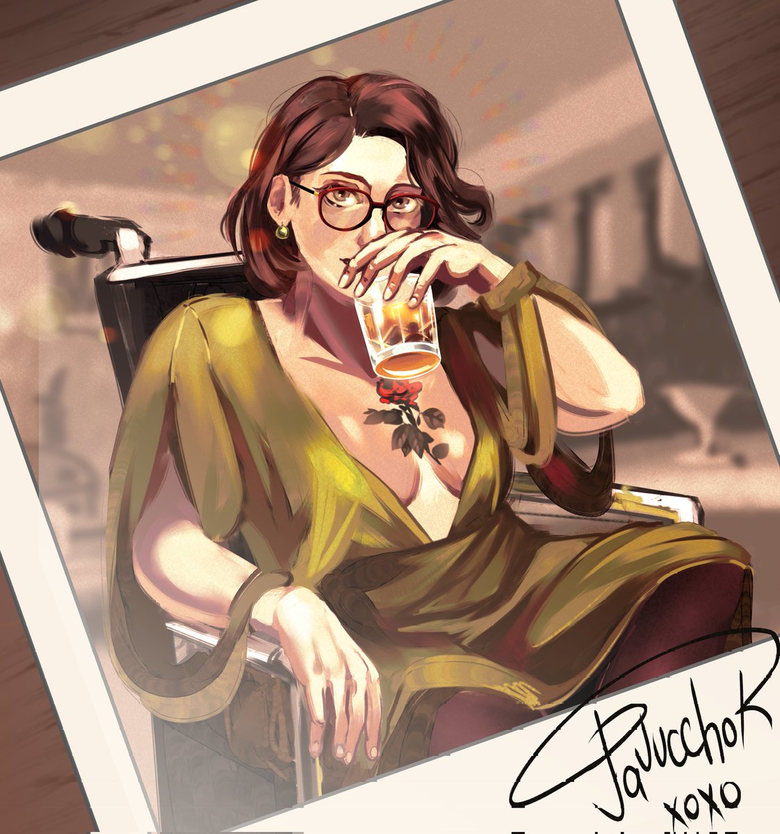 pavucchok's tweet photo. I haven't reposted Olivia from my pfp in a bit - I did this art in a different technique than usual #fearandhunger #fearandhungertermina https://t.co/gL2TCdsrqy