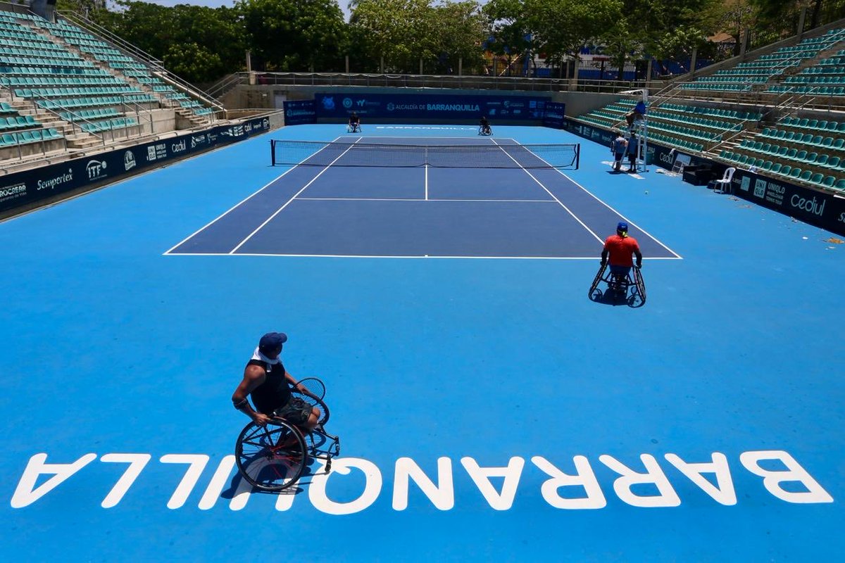 alcaldiabquilla's tweet photo. Barranquilla volvió a ser el epicentro del tenis en silla de ruedas con la realización del XV Barranquilla Open ITF WC-50 2026.

Durante 4 días, 50 deportistas de 9 países demostraron su talento, disciplina y espíritu competitivo en el Parque Distrital de Raquetas. https://t.co/MA9WaGBbgC