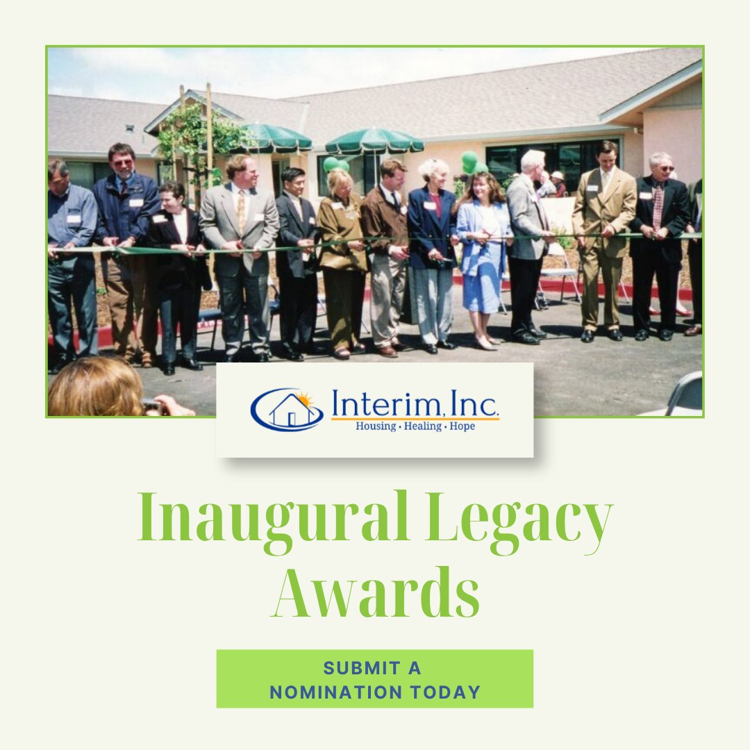 InterimInc's tweet photo. Who comes to mind when you think of Interim's legacy? If you know someone who's supported Interim for 20+ years—as a staff member, volunteer, donor, board member, or community partner—help share their story. Nominations close July 31.

https://t.co/XVuGHVXMLO

#MontereyCounty https://t.co/WTHgj71WHj
