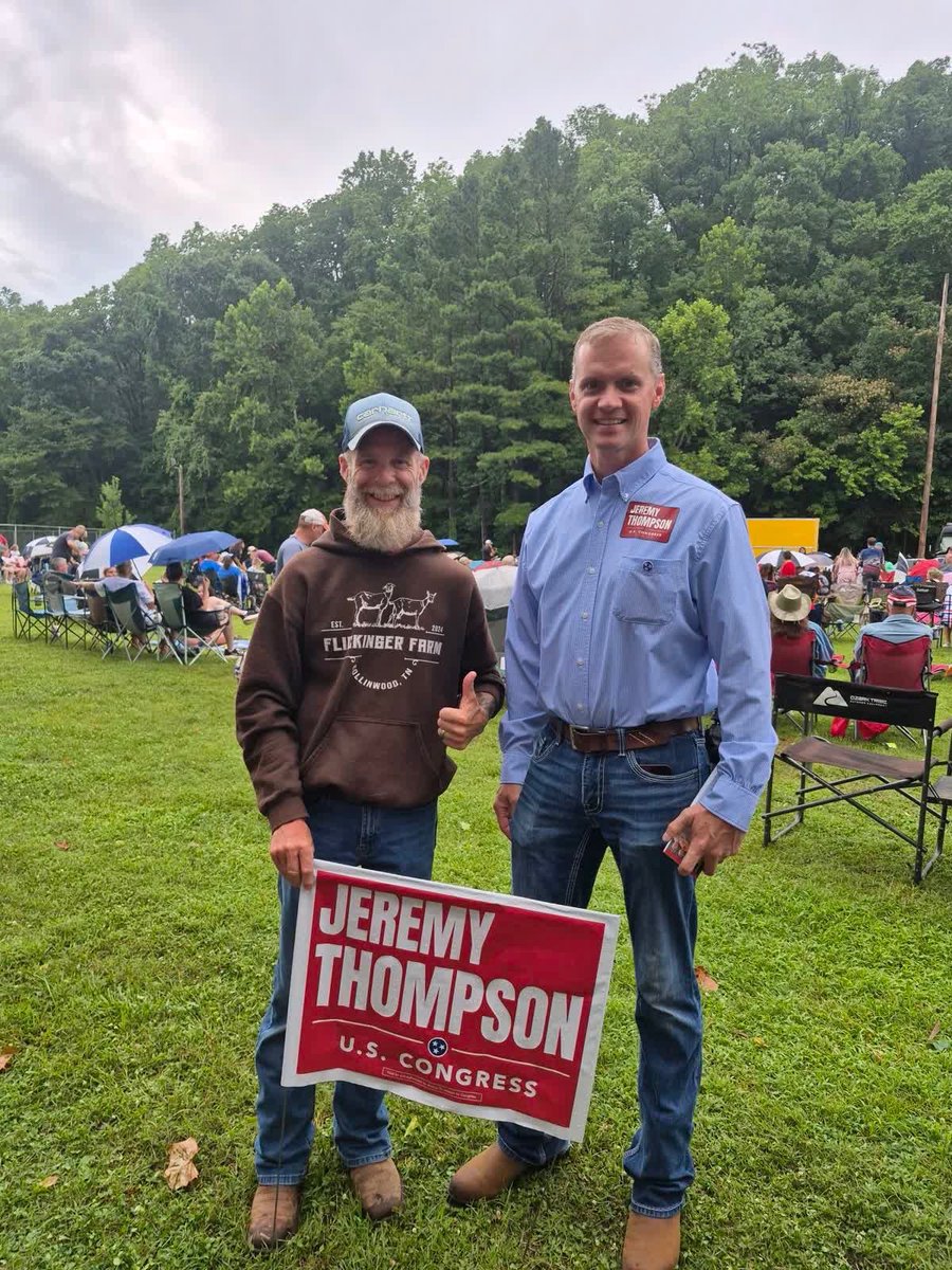 JThompsonTN9's tweet photo. We had a great time celebrating America's 250th birthday with neighbors, friends, and supporters. Rain or shine, let freedom ring! https://t.co/IPgfMAFxdx