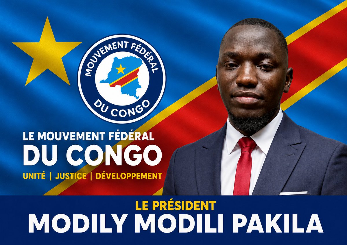 ModiliPakila's tweet photo. #RDC! Nous militons pacifiquement pour le FÉDÉRALISME. https://t.co/w74826I7Pk