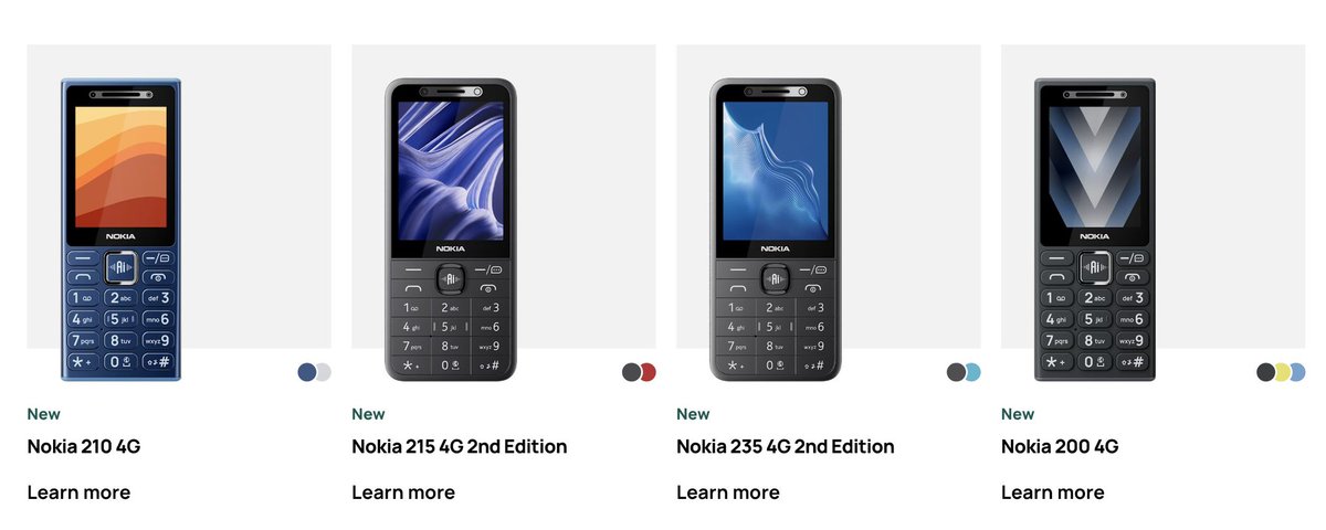 techflamess's tweet photo. Even feature phones have AI now 👀🔥

HMD launched 4 new phones with a dedicated AI button
Voice commands, cloud access, 1450mAh battery &amp; 3.5mm jack included

#HMD #Nokia https://t.co/AdP8VvPs2x