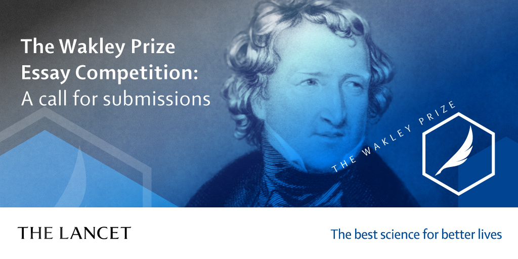 TheLancet's tweet photo. ✍️ Essay competition | We're inviting submissions for our annual #WakleyPrize.

Put pen to paper and submit your work before the Oct 14 deadline: https://t.co/ovGctHCOt4 https://t.co/DK0TvioQOP