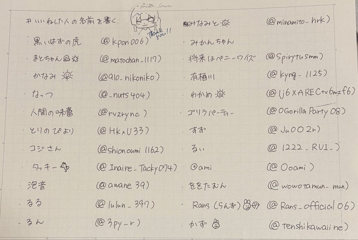 odango_onaga's tweet photo. # いいねした人の名前を書く

ありがとうございました〜🙌✨
敬称略で失礼します💦 https://t.co/BHIstlrIzH