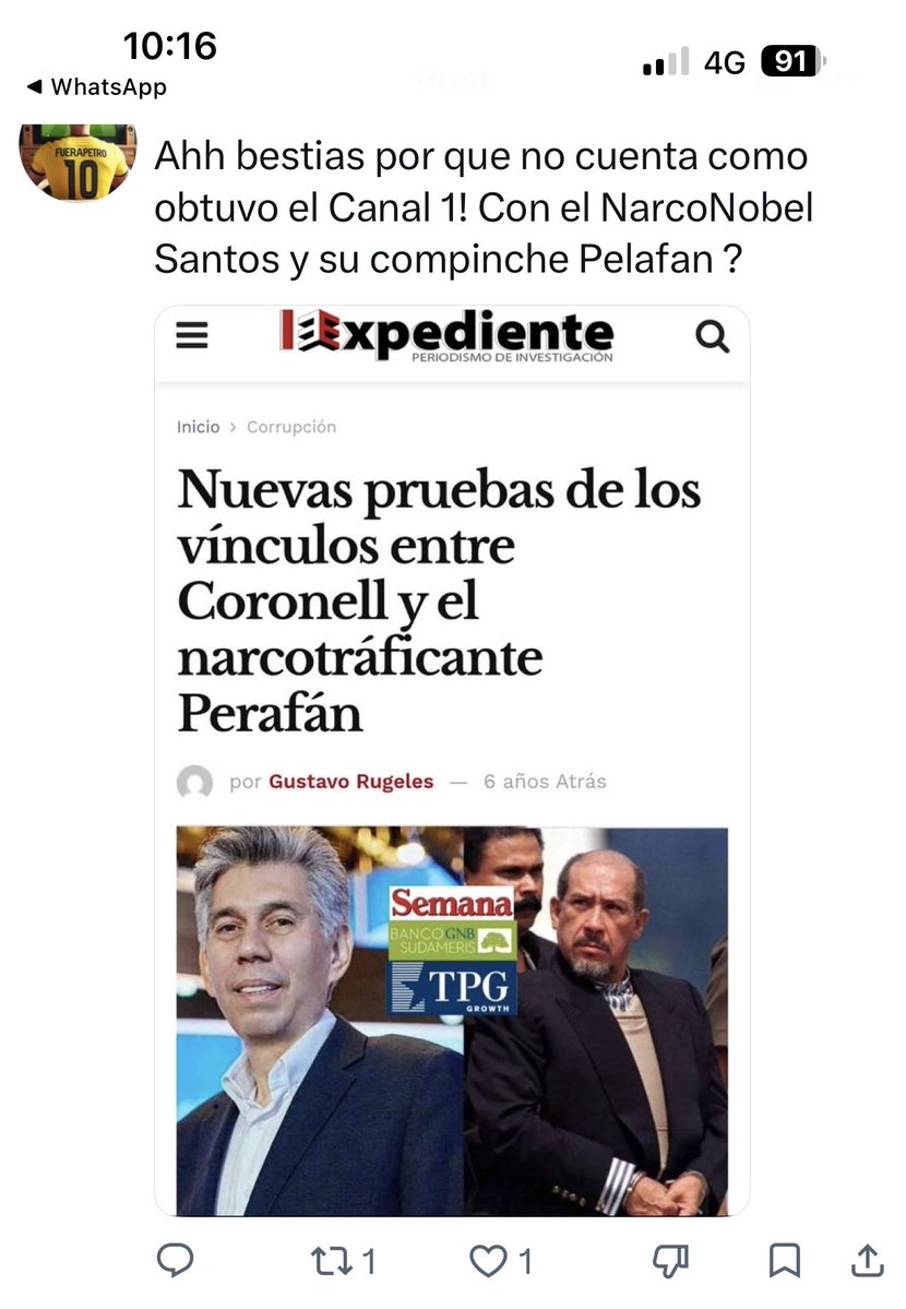 jflafaurie's tweet photo. Siempre es bueno recordar. Y que otros recuerden quien es este oscuro personaje. https://t.co/sTShsE8PvT