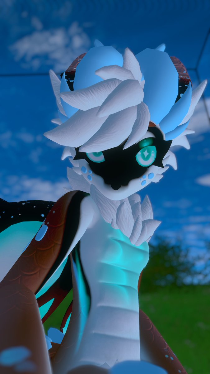 U203D's tweet photo. Well now I have more pictures, but I'm running out of things to say on them. So uhhh, here's some more I guess.
#VRChatPhotography #Furry #Dragon https://t.co/RqVJiXEaJW