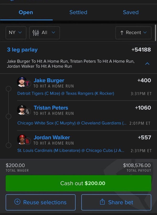 para537's tweet photo. HOPE Y’ALL SEE THIS BEFORE IT HITS AGAIN✅🥶 https://t.co/kolwnjz6UM

#MLB #HomeRun #MLBPicks #SportsBetting #Baseball #Parlay #BettingX #MLBTwitter #GamblingTwitter @playbook https://t.co/EiWTHqEb4f