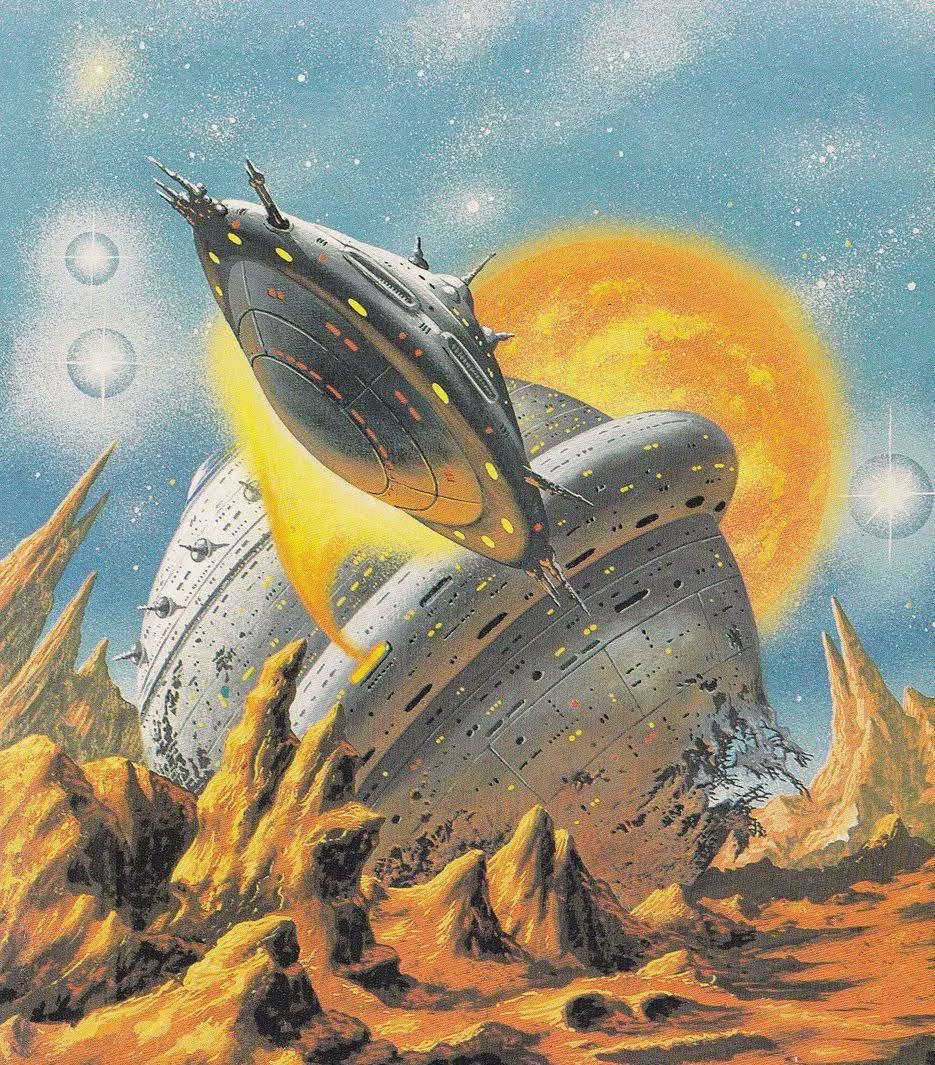 SciFiArchives's tweet photo. Illustration by Alfred Kelsner. https://t.co/LAB7Yg233K