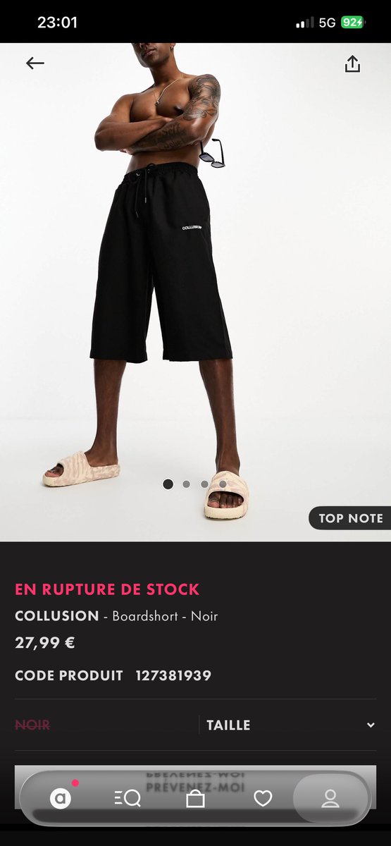 nae7eel's tweet photo. @myanonyme J’en profite pour faire de la pub il est en rupture de stock actuellement mais il arrive bien en dessous du genoux pour ceux qui veulent même quand tu sors de l’eau il remonte pas https://t.co/PzG9bd1i2X