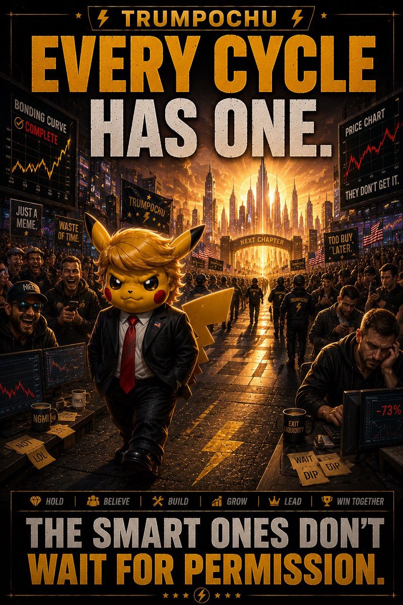 tripleK31's tweet photo. 🚨 $TRUMPOCHU is steadily gaining market attention.

Projects with strong early positioning often build momentum before the broader market catches on.

The community is expanding, visibility is increasing, and the chart is showing encouraging signs of strength. This is a project worth watching closely if you're tracking emerging Solana opportunities. 📈

CA: "53X1BjesvfEUbLemKZfQzfeg9Eoyu2p7iSGEeAbppumwp"

📊 Chart: https://t.co/lDPP9fNFiO

🌐 Website: https://t.co/Mc3bzqBa4G

💬 Telegram: https://t.co/N1k0UOM1fR

🐦 X: https://t.co/m9qefNrIjS