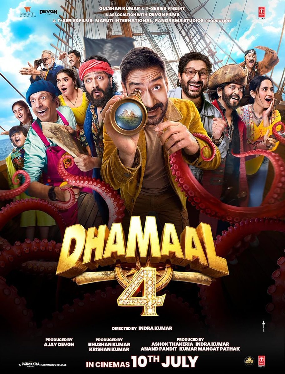 khilodakabaap's tweet photo. Advance booking of #dhamaal4 begins from tomorrow (evening)
One of the best comedy franchise...,✅💥🔥......
 Heading good opening 🤞 https://t.co/XtWQMx49du