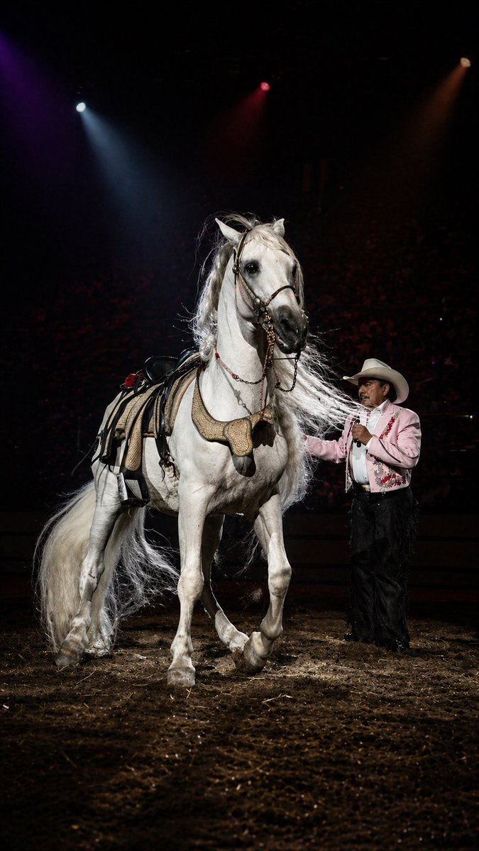 JoanSebastian's tweet photo. Dos espíritus, un solo galope. #ElPadrino #JoanSebastian #ElPoetaDelPueblo #ElReyDelJaripeo #Caballos #AmistadEterna #Legado #México #PasiónPorLosCaballos #Inolvidable https://t.co/TyGnqTe9tk