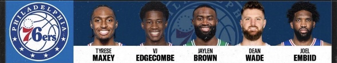 Philly_ASA's tweet photo. Bron or no Bron, this lineup is still pretty sexy. https://t.co/DvjOyOPhok