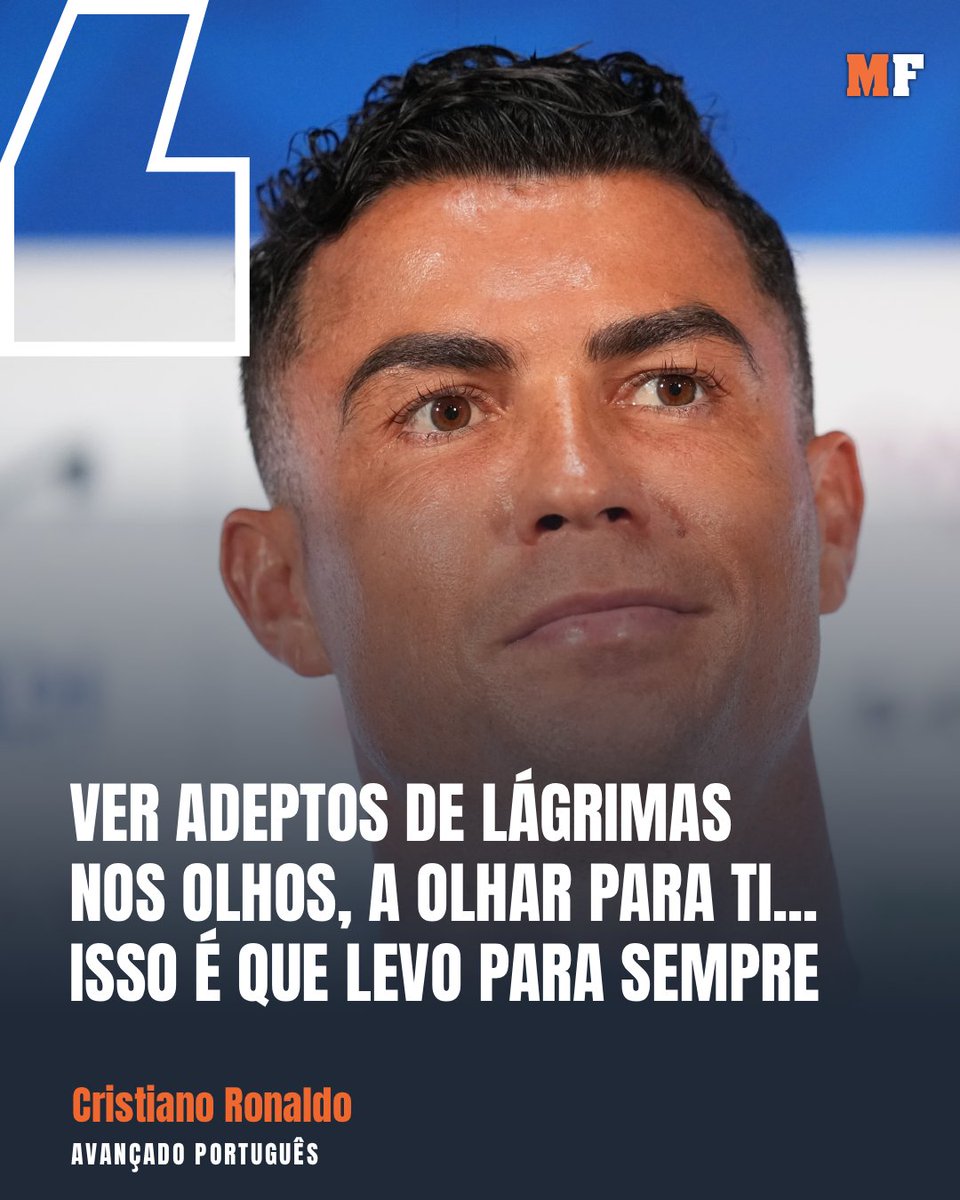 maisfutebol's tweet photo. Cristiano Ronaldo teve uma conferência de imprensa altamente emocional na qual revelou a importância que têm os adeptos e o carinho que estes demonstram.
#ronado #adeptos https://t.co/KVTnfnBU5o