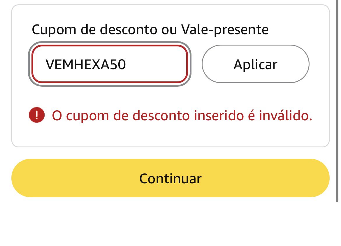 rqguedes's tweet photo. porque a Amazon divulga cupons falsos nos intervalos dos jogos? @amazonbrasil propaganda enganosa
minha conta é prime, e a compra acima de 100 https://t.co/Bpo2JXbp6a