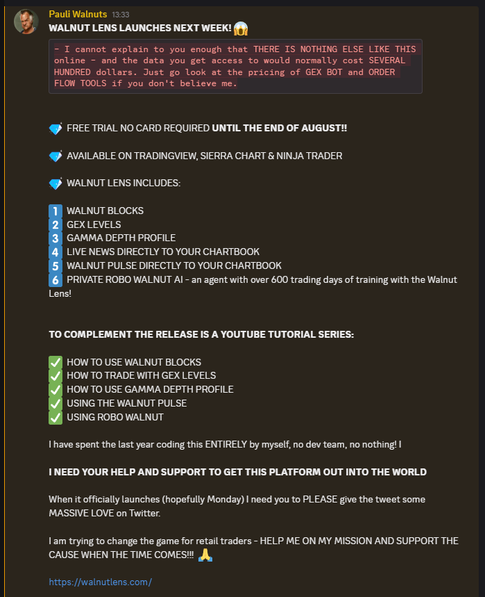 PauliWalnut's tweet photo. Something MASSIVE is coming your way this week 👀

Three years in the making. We are nearly there....

https://t.co/P8RUwJz0CG

$SPY $ES $NQ $QQQ $SPX $MES $NVDA $TSLA https://t.co/IPx2l7GIWl