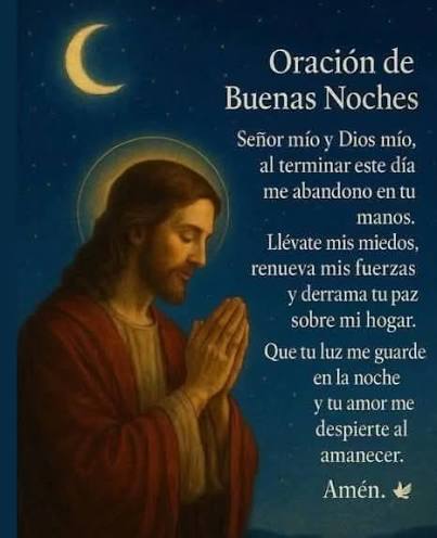 Persarc's tweet photo. #deotroorigen
Oración de la noche
✝ Amado Dios, confío en Ti y que dejo mi vida, mis luchas y mis necesidades con mucha devoción en tus manos. Por favor muéstrame el camino para salir adelante, Amén, bendiciones para todos y buenas noches 🙏🏻🙏🏻🙏🏻🙏🏻🙏🏻 https://t.co/aKmqPZhlAN