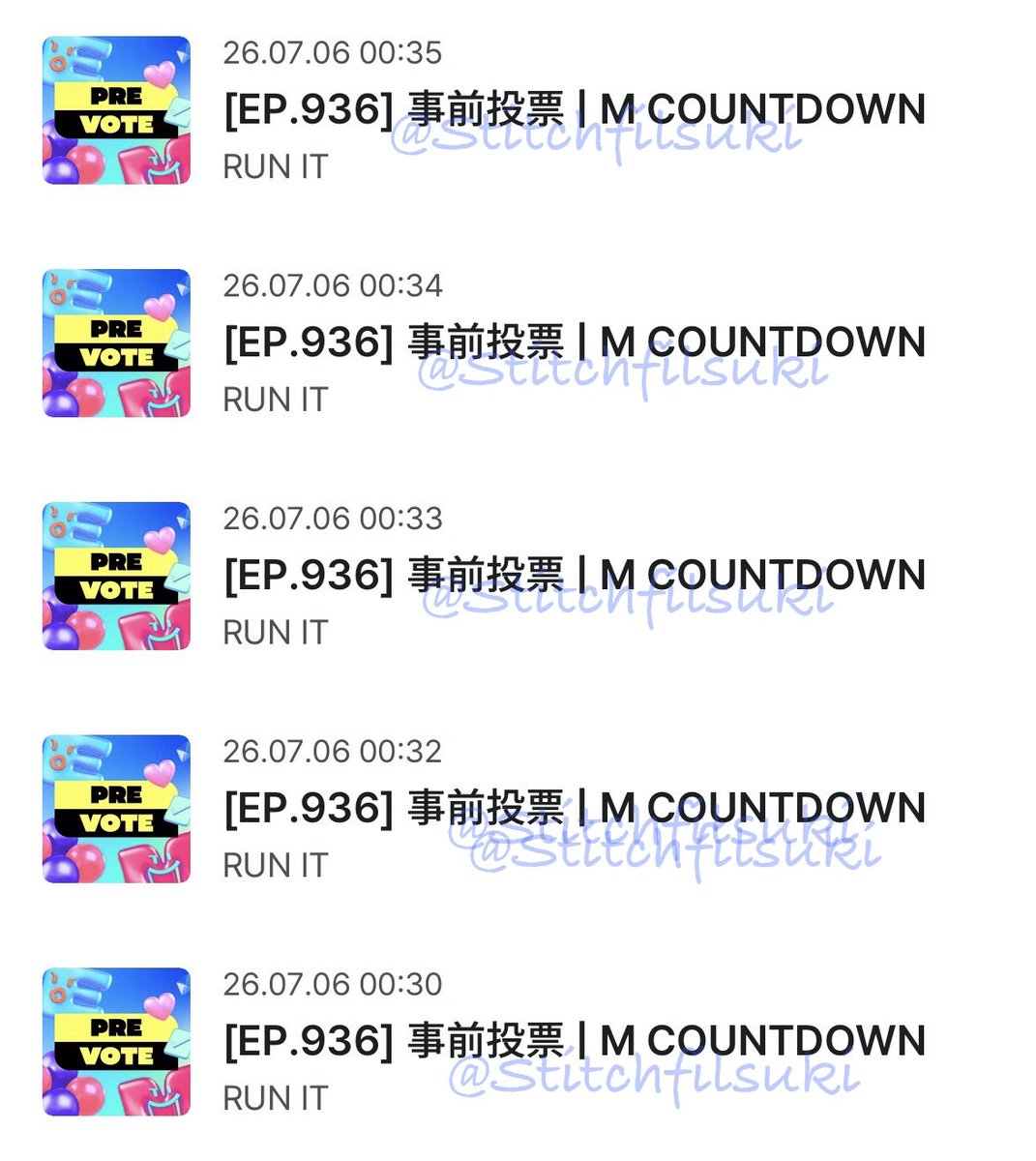 ImakeStrayKids's tweet photo. 7/6(月)☁️ 

🗳️done  

#StrayKids #스트레이키즈
#RUN_IT
#StrayKidsComeback
#YouMakeStrayKidsStay
#엠카투표완 #MCD VOTE https://t.co/F6BbHREXsW