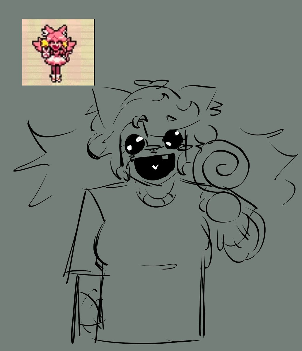 NAPPINGAWAY's tweet photo. mew mew looks really cute and stupid in this one specific sprite of hers

#deltarune https://t.co/O6US2AnPPU