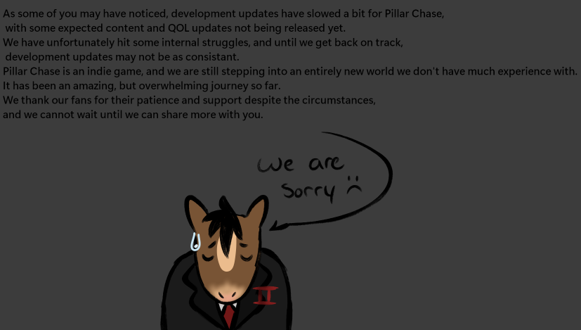 PillarChase_2's tweet photo. Announcement regarding development https://t.co/CJ6J4fT6oX