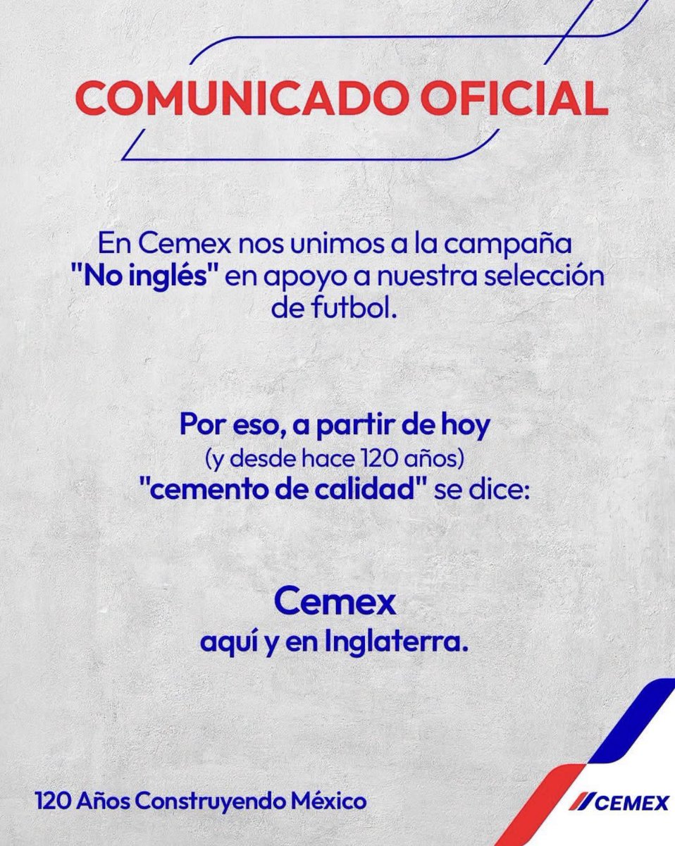 maurodoehner's tweet photo. Orgullosamente MEX / @CEMEX ! Vamos #mexico ! https://t.co/LChzwN48Ib