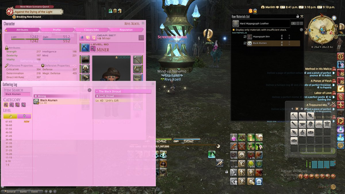 RiversideFroggy's tweet photo. how it feels when I get the crafting itch in FFXIV (i have like 3 or 4 wiki tabs open also) https://t.co/HLckySNMRI