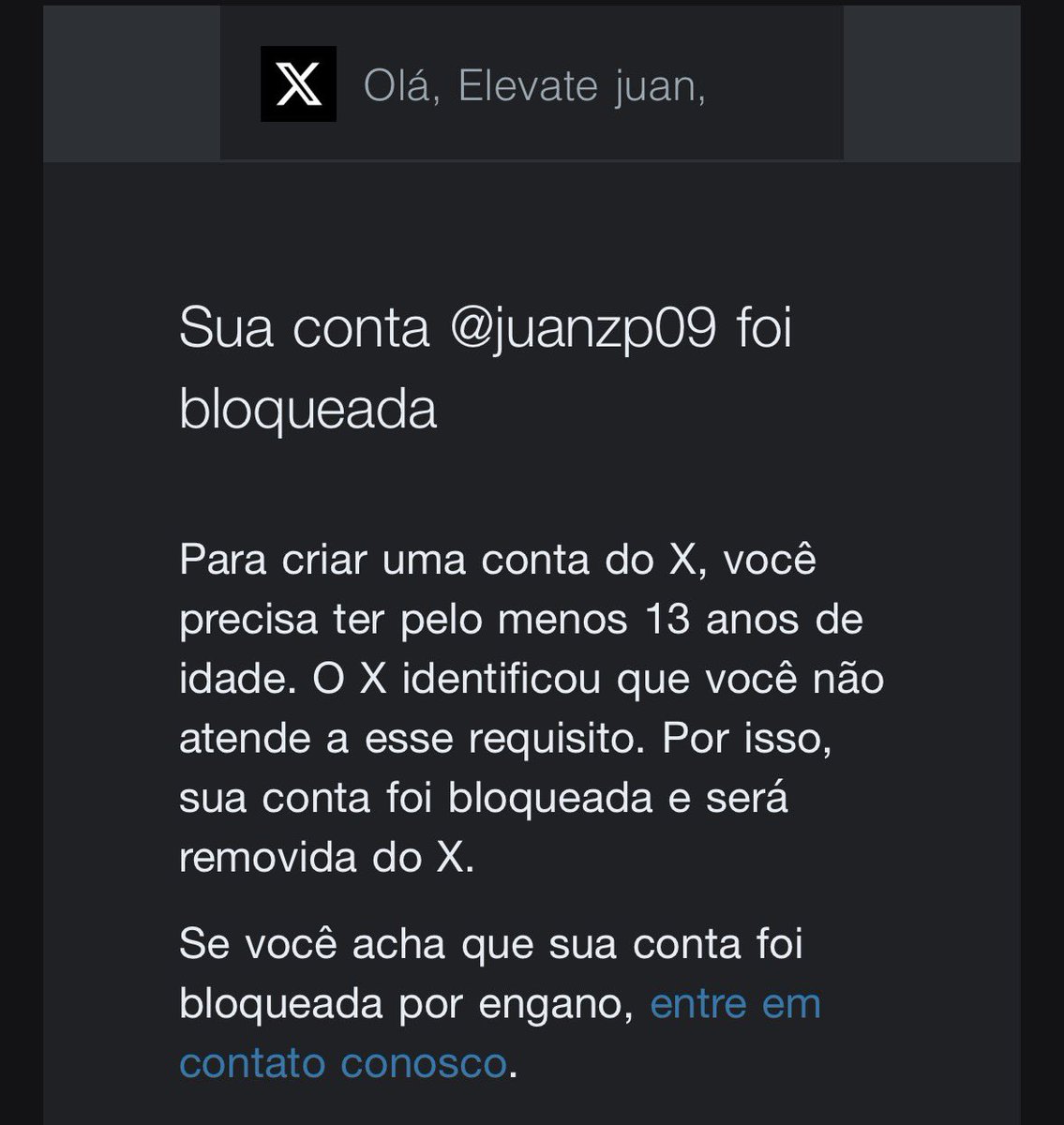 Elevatejuan's tweet photo. Salve galera!

tive que criar uma conta nova, cai na armadilha do Elon musk.

rt = goat https://t.co/jKqLIOAaG9