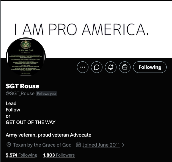 JayJosephVet's tweet photo. A US Army Veteran is looking to expand their support system and connect with more friends:

@SGT_Rouse 

Let's come together and make a difference in their journey! https://t.co/da4DI9CU57