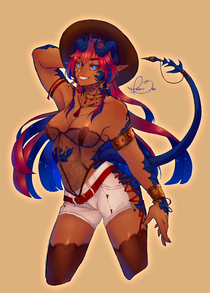 LoafeeHoshi's tweet photo. @Vulkann_ The blue top is most recent, the others just for fun :3c 

I'm star dragon , who has gotten a bit lazy doing the stars in the blue parts of the hair but ye. I take my main inspos from eastern wear ,  more modernized / untraditional . 

Just having fun with it, enjoy~ https://t.co/1wz2qUIRmx