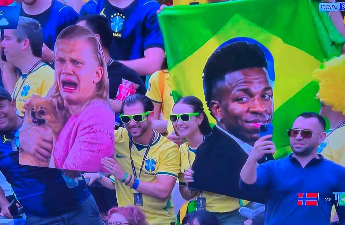 musadosmeme's tweet photo. Brasileiros trouxeram o meme para a realidade🇧🇷 #BRAxNOR https://t.co/R67N9mjSHg